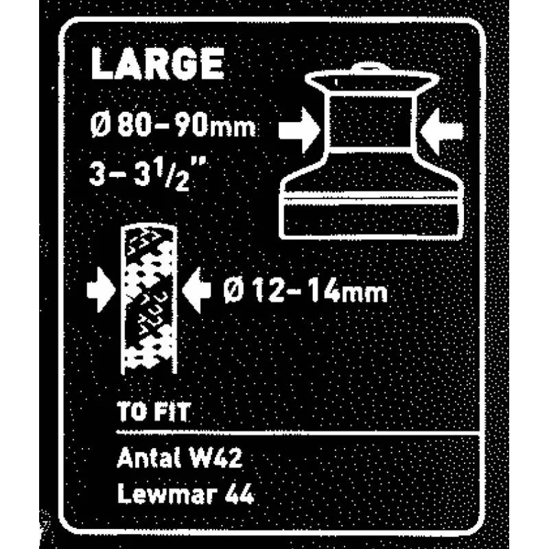 Barton Wincher er en gummistøbt spilwincher, der konverterer standard spil til self-tailing. Vælg mellem størrelserne Small, Medium, Large og X Large.
