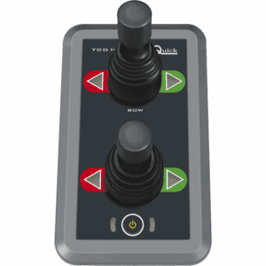 Få præcis kontrol med Quick betjeningspanel til bovpropeller. Udstyret med 2 joystick og afbryder. Optimer din manøvrering ombord.