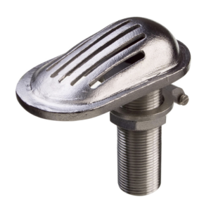 Bundgennemføring med si i rustfrit stål AISI 316. Vælg variant: 1/2", 3/4", 1", 1 1/4", 1 1/2" eller 2".