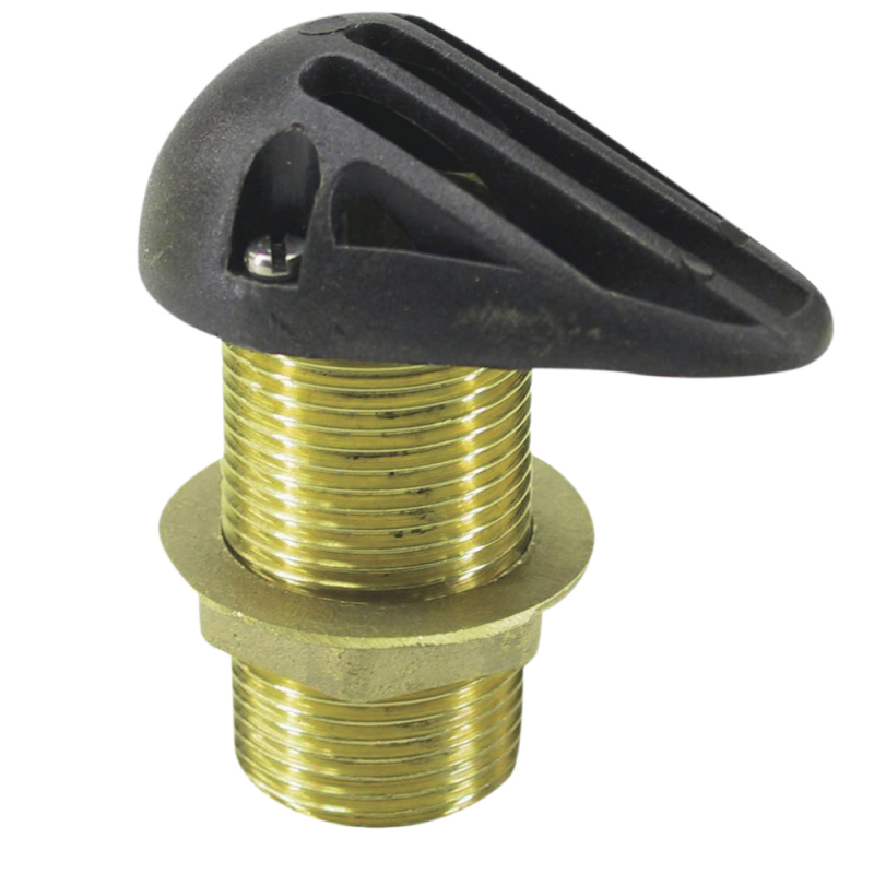 Bundsi rørgevind i plastsi med skroggennemføring. Vælg mellem 1/2", 3/4" og 1". Se størrelser og find den rette variant.