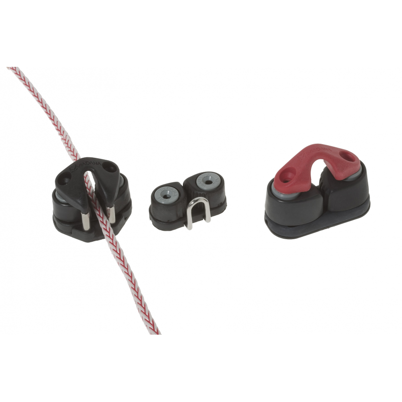 Vælg mellem cam cleat frølår fra Viadana til line Ø 3-8 mm og 6-14 mm. Lineføring til rig- og dæksudstyr.