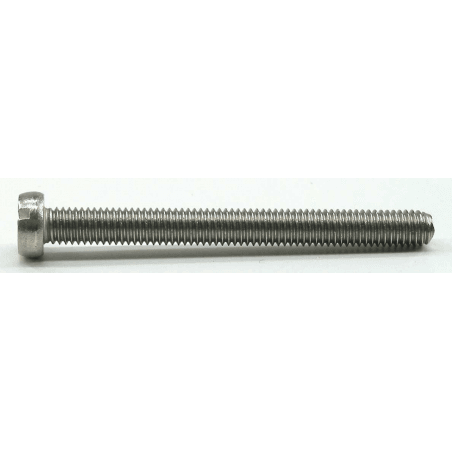 Bolt med lige kærv cylinder Din 84 A4 fås i 41 varianter med Mål: 5 x 80, 5 x 100, 6 x 10, 6 x 25, 3 x 12, 3 x 16, 3 x 20, 3 x 30, 3 x 40, 4 x 10, 4 x 12, 4 x 1