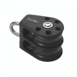 Dobbelt blok til talje/udveksling hal fra Barton. Vælg mellem varianter med line Ø 8 mm og 10 mm. Se størrelser.