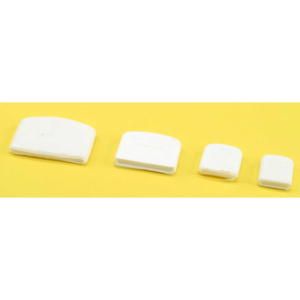 Endestop til sejlpind fås i 2 varianter med Tvaersnit: 15x3 mm, 41x5 mm.