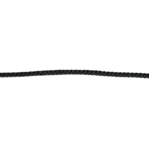 Flagline - Sort fås i 6 varianter med O mm: 2 mm, 3 mm, 4 mm, 5 mm, 6 mm, 8 mm.