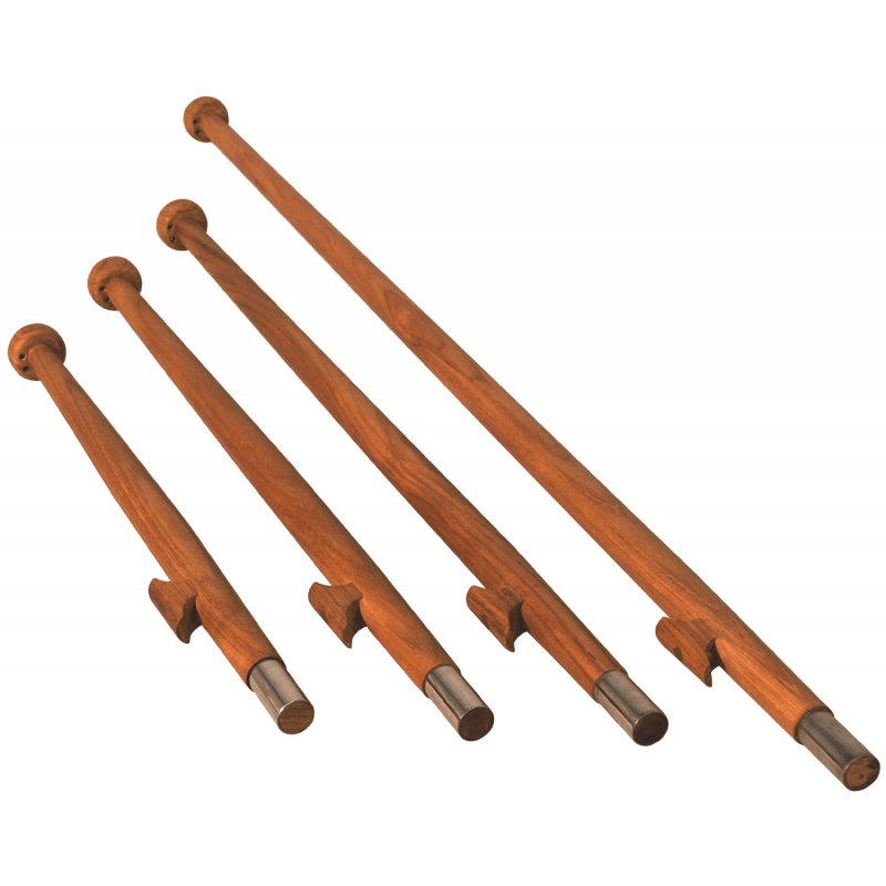 Teak flagstang i flere længder. Vælg mellem 60 cm, 75 cm, 90 cm og 125 cm. Se størrelser og find den rigtige variant.