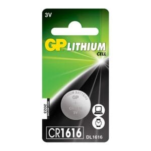 Find GP knapcellebatterier i varianter som CR2032, CR1616, CR2016, CR2025, CR2430 og LR44. Vælg den rigtige variant til dit udstyr.