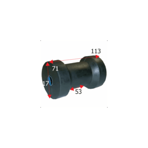 Køb kølrulle 113 mm til trailerudstyr. Sikrer stabil transport af din båd. Bestil nu!