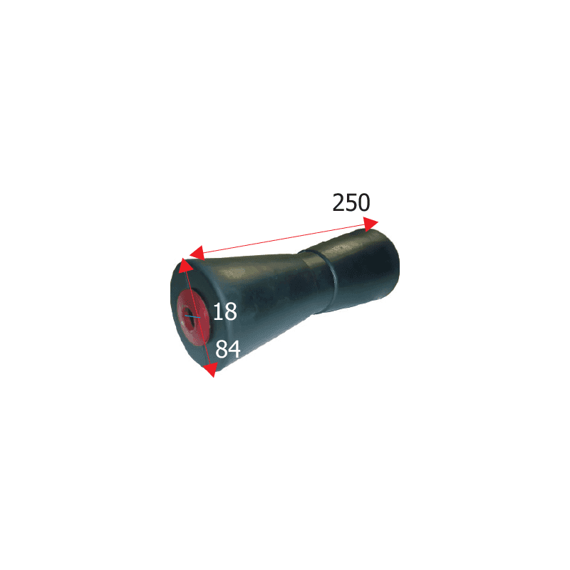 Køb kølrulle heavy duty 250 mm til trailerudstyr. Optimal støtte til bådtransport. Få stabilitet og holdbarhed ombord.