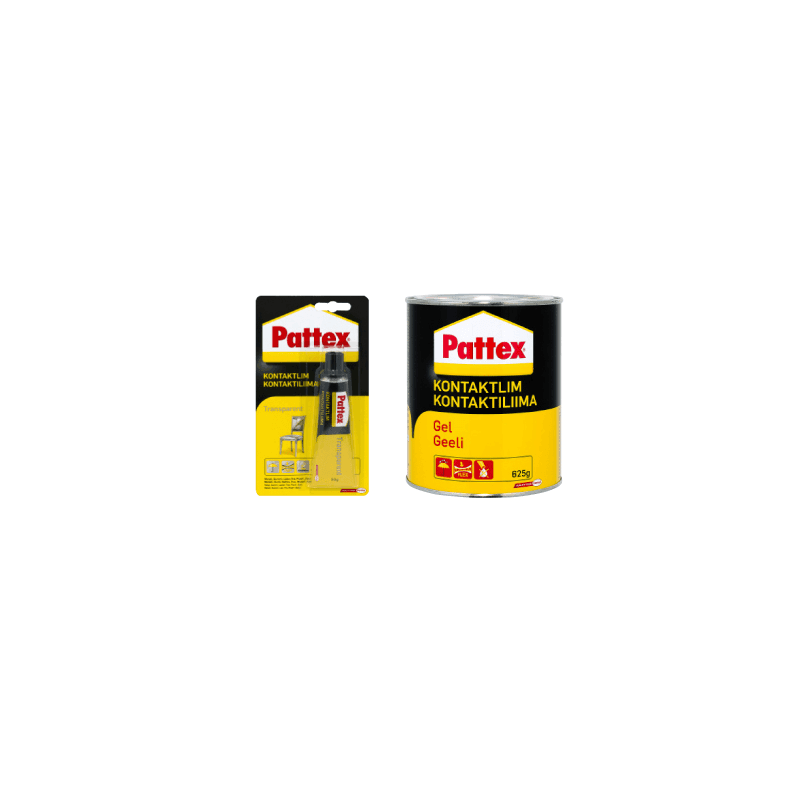 Kontaktlim fra Pattex fås i 2 varianter med Indhold: 625 gr., 50 ml..