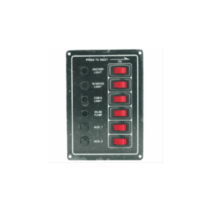 Opdag vores kontaktpanel termo med 6 kontakter. Sikker el-installation ombord med termosikringer. Bestil nu!
