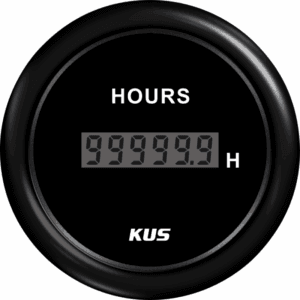 KUS/Sensotex timetællere fås i sort og hvid. Vælg variant til dit bådudstyr.