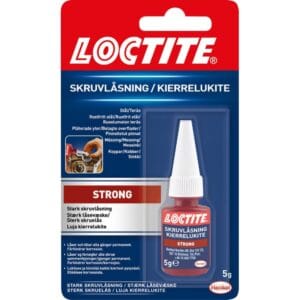 Sikre skruer og møtrikker med Loctite Låsevæske - Hård. Tåler vand og olie. Ideel til bådpleje. Bestil nu!