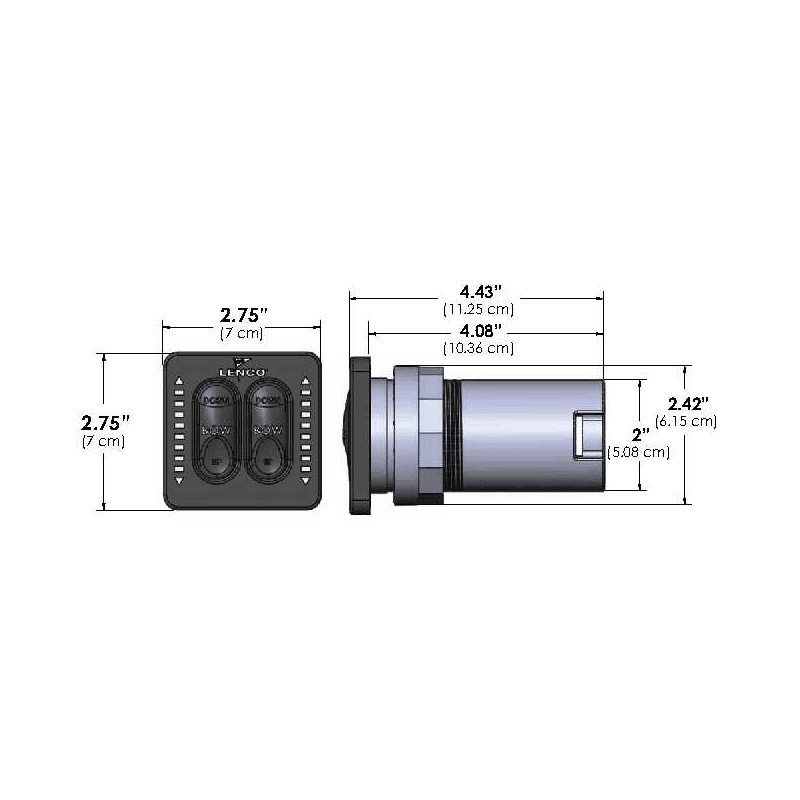 Opdag Lenco Betjeningspanel All-In-One Indikator til præcis kontrol af trimplan. Nem installation og vandtæt design. Bestil nu!