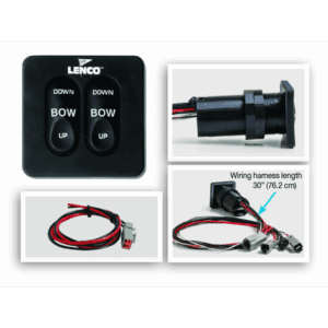 Opdag Lenco Betjeningspanel All-In-One Standard til effektiv styring af trimplan. Enkel installation og vandtæt design. Bestil nu!