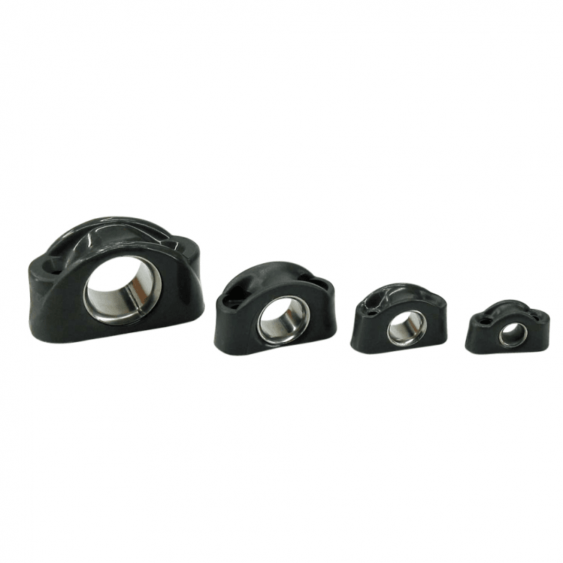 Lineleder med metalbøsning fås i 4 varianter med Hul Diameter: 6 mm, 10 mm, 13 mm, 19 mm.