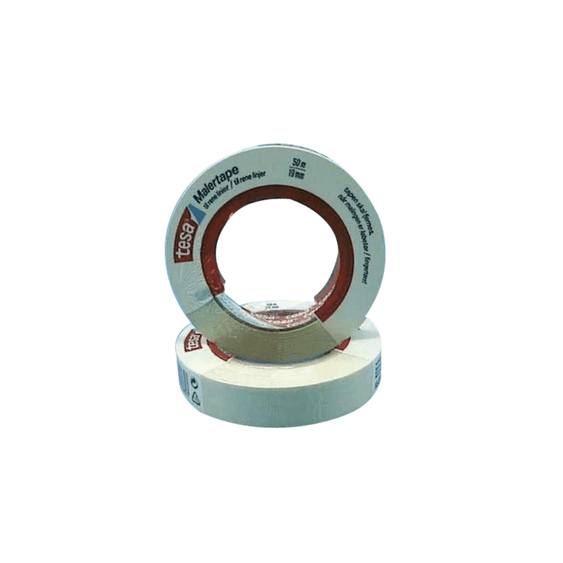 Malertape en standard afdækningstape fra Tesa fås i 2 varianter med Bredde: 19 mm, 25 mm.