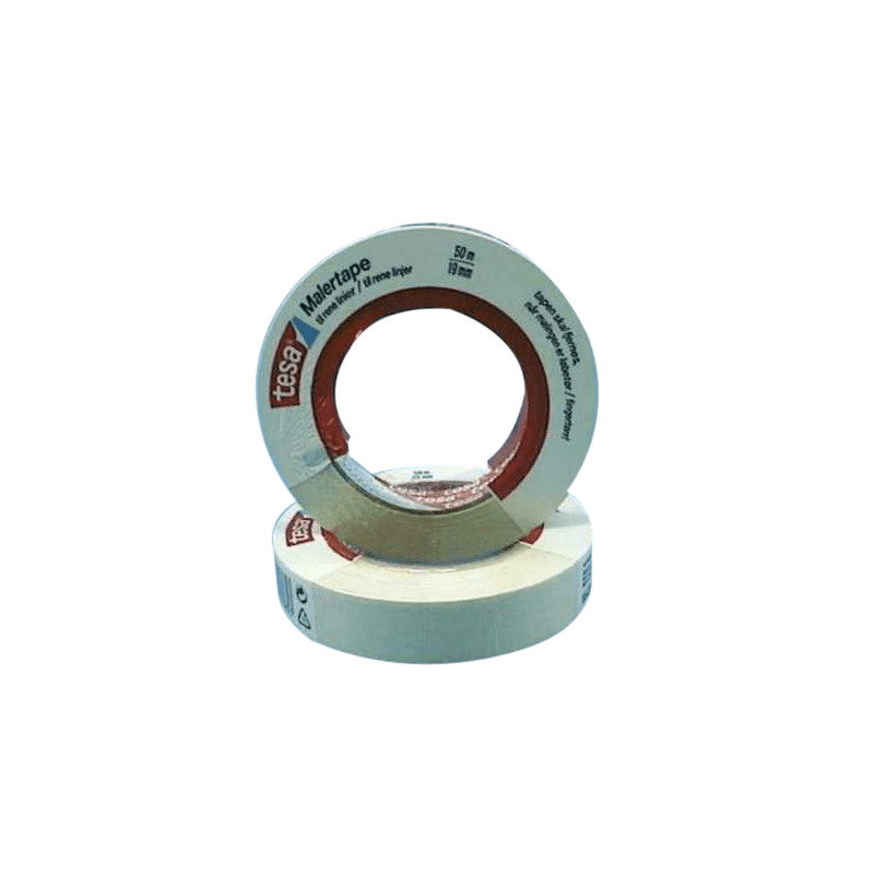 Malertape en standard afdækningstape fra Tesa fås i 2 varianter med Bredde: 19 mm, 25 mm.