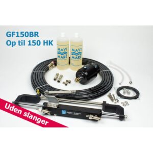 Opgrader din båd med MaviMare GF150BR hydraulisk styring til udenbords motorer. Få præcis kontrol og nem betjening. Bestil nu!