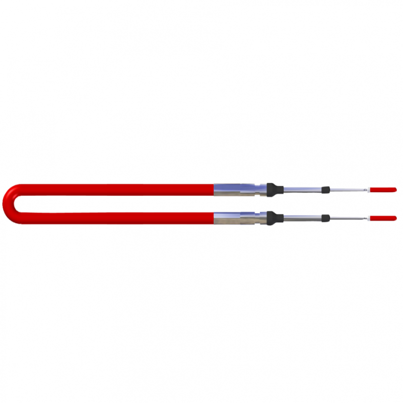 Multiflex Kontrolkabel EC-133 til gas/gear systemer. Vælg mellem længder fra 6 til 26 fod. Se størrelser.