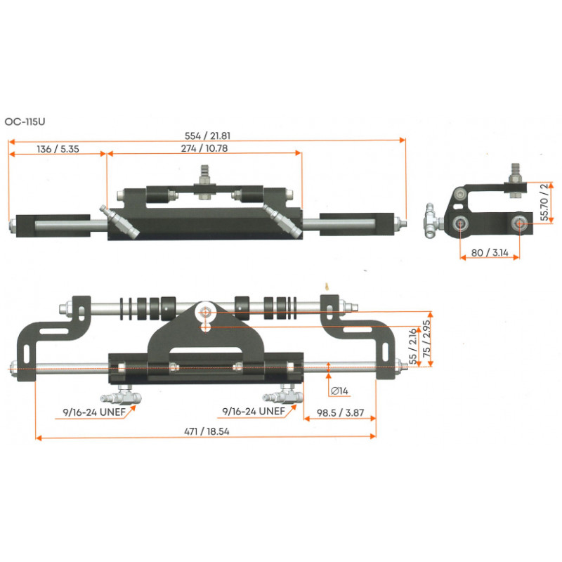Få præcis styring med Multisteer hydraulisk styring til udenbords motorer op til 115 hk. Optimal kontrol og sikkerhed ombord.