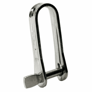 Nøglesjækel i rustfrit stål fås i 3 varianter med Mål: 5x11x25mm, 5x15x34mm, 6x16x48mm.