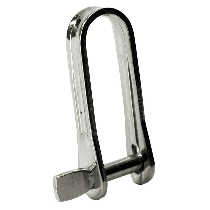 Nøglesjækel i rustfrit stål fås i 3 varianter med Mål: 5x11x25mm, 5x15x34mm, 6x16x48mm.