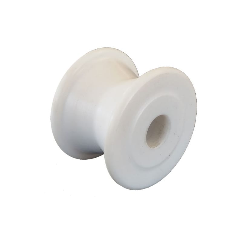 Nylon hjul til Genuavogn fra Barton fås i 2 varianter med Til skinne: 25 mm, 32 mm.