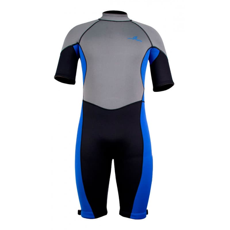Vælg en kort våddragt til herrer fra Ocean Blue. Fås i størrelser fra XS til XXL. Se størrelser og find den rette pasform.