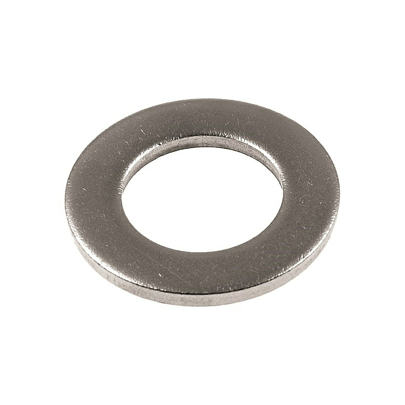 Protecq DIN 125 almindelig skive fås i 6 varianter med Dim / mm: 3,2 x 7 - 50 stk., 4,3 x 9 - 30 stk., 5,3 x 10 - 30 stk., 6,4 x 12 - 20 stk., 8,4 x 16 - 20 stk