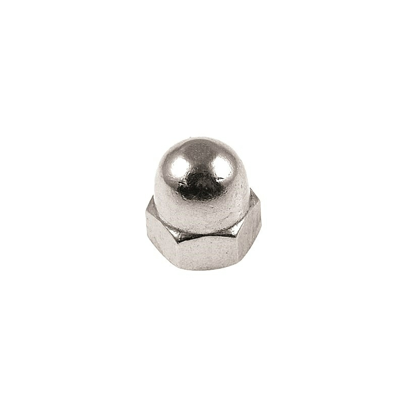 Protecq DIN 1587 topmøtrik fås i 6 varianter med Dim / mm: M3 - 8 stk., M4 - 8 stk., M5 - 6 stk., M6 - 5 stk., M8 - 3 stk., M10 - 2 stk..