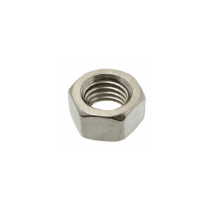 Protecq DIN 934 møtrik i AISI 316/A4. Vælg mellem dimensioner M3 til M8 til marineapplikationer.