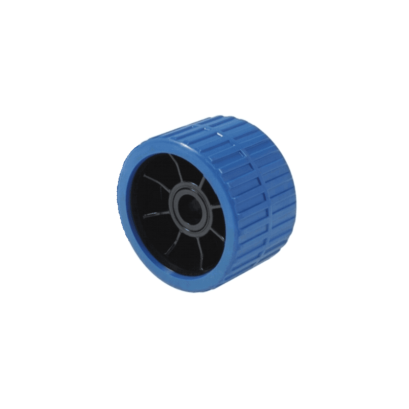 Sideruller/Støtteruller i polyuretan fås i 2 varianter med Variant: 120 x 74 mm, hul Ø 15 mm, 120 x 74 mm, hul Ø 21 mm.