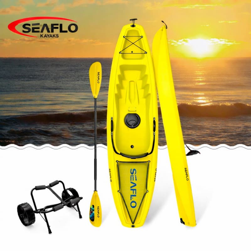 Oplev Seaflo sit-on-top kajak til voksne. Stabil, komfortabel og perfekt til rekreativ sejlads. Bestil din i dag!