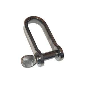 Sjækel i fladstål i rustfrit stål fås i 6 varianter med Mål: 6x16x48mm, 4x10x15mm, 5x12x17mm, 5x12x25mm, 6x15x24mm, 8x18x42mm.