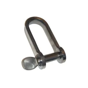 Sjækel i fladstål i rustfrit stål fås i 6 varianter med Mål: 6x16x48mm, 4x10x15mm, 5x12x17mm, 5x12x25mm, 6x15x24mm, 8x18x42mm.