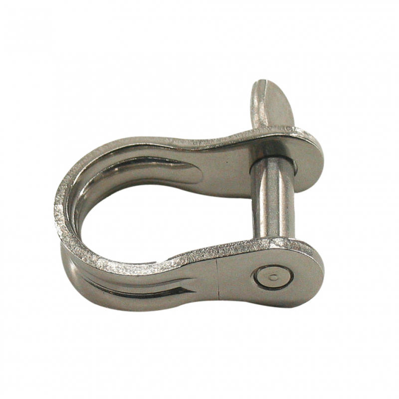 Sjækel i fladstål fås i 2 varianter med Mål: 6x16x24mm, 8x20x41mm.
