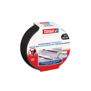 Skridsikker tape fra Tesa fås i 4 varianter med Skridsikker tape: 5 meter rulle - 25 mm - Sort, 5 meter rulle - 25 mm - Transparent, 5 meter rulle - 50 mm - Sor
