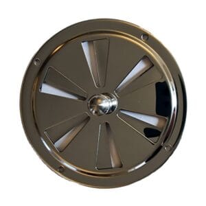 Stjerneventil fås i 2 varianter med Diameter: 102 mm med centerskrue, 127 mm med fingerskrue i kanten.