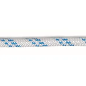 Superfald dobbeltflettet - Hvid/blå fås i 6 varianter med O mm: 6 mm, 8 mm, 10 mm, 12 mm, 14 mm, 16 mm.