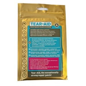 Tear-Aid reparationslap til telt og båd. Vælg mellem Type A og Type B til hurtige og praktiske reparationer. Se størrelser.