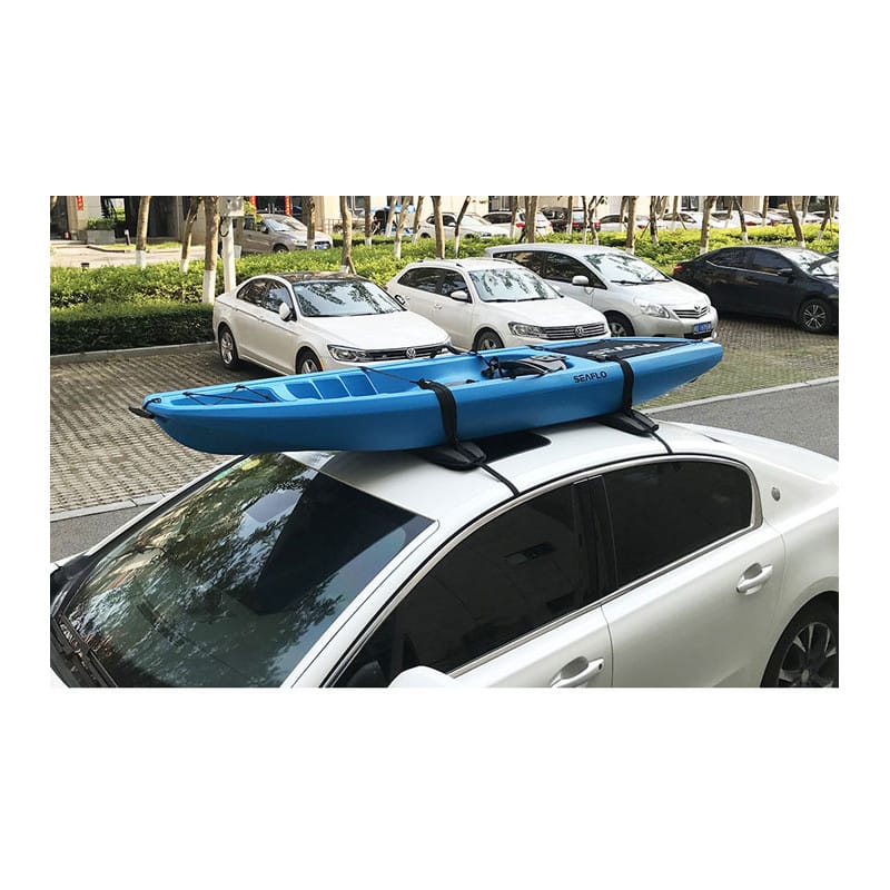 Transporttagbeslag til kajak fra Seaflo. Ingen tagrælinger nødvendige. Transportér sikkert med en kapacitet på 60 kg. Bestil nu!