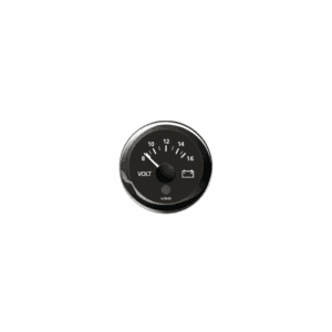 VDO voltmeter med 52 mm diameter fås i varianter til 8-16V og 18-32V. Vælg variant til dit elektriske system.