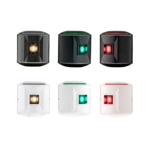 Aqua Signal serie 44 LED lanterner til både op til 50 meter. Vælg mellem Bagbord og Agter.