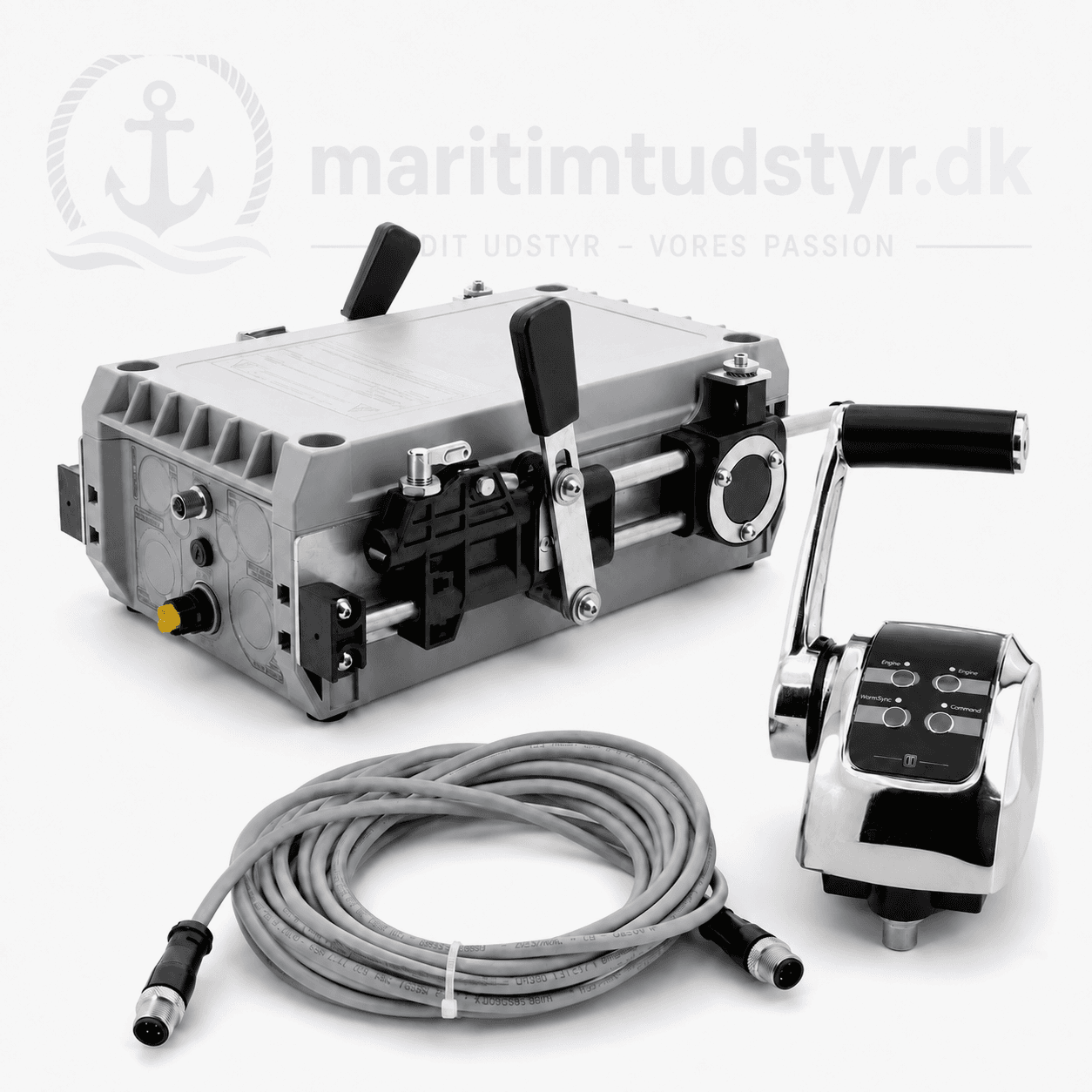 Vetus EC4 elektronisk motorkontrol med aktuator kontrolhåndtag og CAN-bus kabel