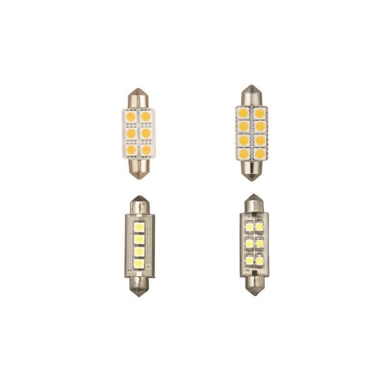 Vælg mellem LED Pinollampe varianter med forskellige mål og lumen. Kan bruges til maritime lanterner. Se størrelser.