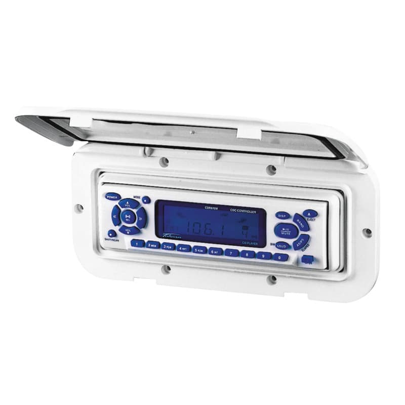 Luge til Radio / CD fra Nuova Rade. Vælg mellem hvid og røgfarvet transparent. Beskyt din båds radio/CD-afspiller praktisk.