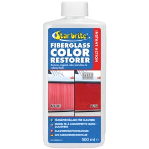 Star Brite fiberglass color restorer med PTEF 500 ml – gendanner farve, fjerner kalk og beskytter mod UV. Køb nu og giv skrog