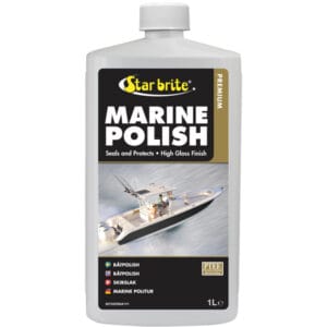 Star brite Premium Marine Polish med PTEF 1L – UV-beskyttelse, høj glans og nem rengøring. Køb nu og beskyt skroget effektivt