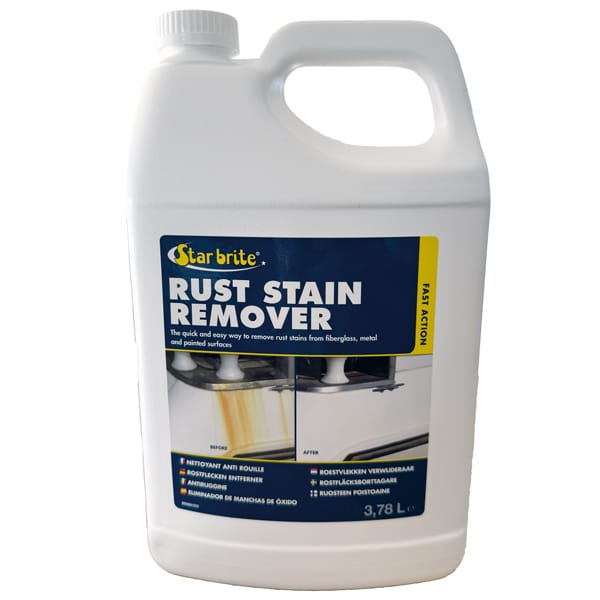 Star Brite rust pletfjerner 3,8 L fjerner rustpletter på båd og autocamper. Køb nu og fjern korrosionspletter effektivt. Best